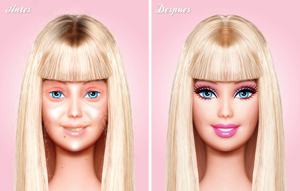 Barbie's Naked Face
