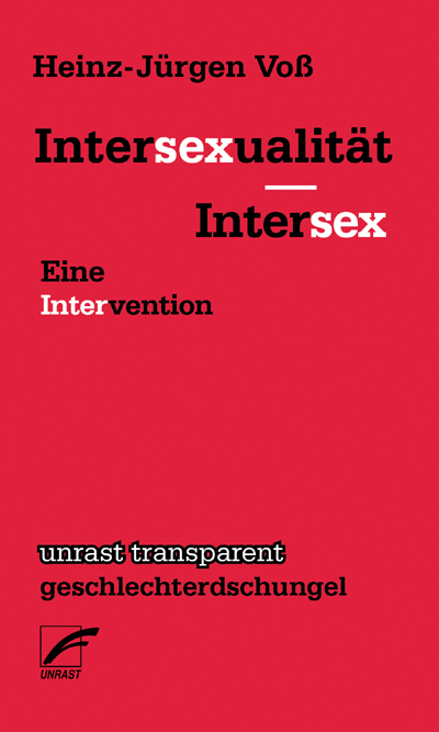 Cover des Buches \"Intersexualität - Intersex: Eine Intervention\"