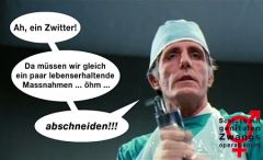 Ah, ein Zwitter! Da müssen wir gleich ein paar lebenserhaltende Massnahmen... öhm... - ABSCHNEIDEN!!!