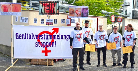 'Genitalverstümmelungen stoppen!' - Aktion von Zwischengeschlecht.org