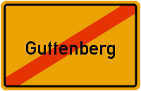 Ortsausgangsschild Guttenberg