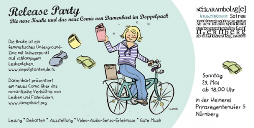 Flyer zur Releaseparty