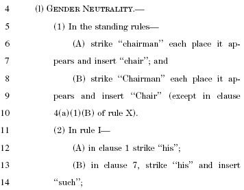Genderneutrale Sprache in den USA