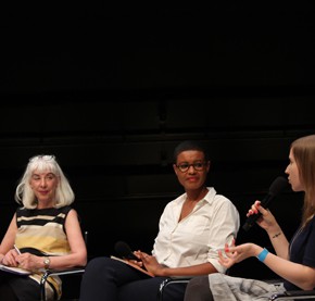 Angela McRobbie, Nana Adusei-Poku und Anne Wizorek (v.l.n.r., Foto: Dorothee Leesing)