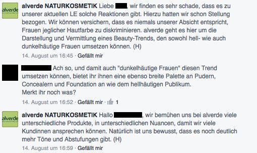 Screenshot von Facebook
